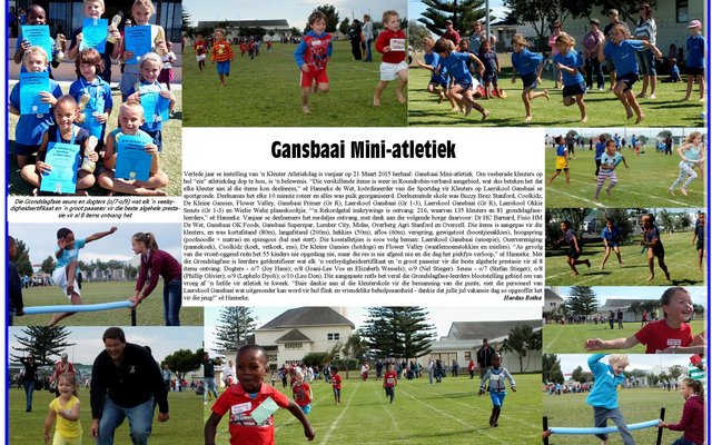 Gansbaai Mini Atletiek Collage
